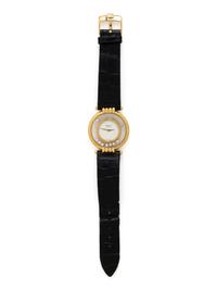 CHOPARD, YELLOW GOLD AND DIAMOND 'HAPPY DIAMONDS' WATCH