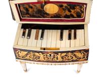 A Palais Royal Gilt Metal Mounted Tortoise Shell Piano Form Nécessaire Case