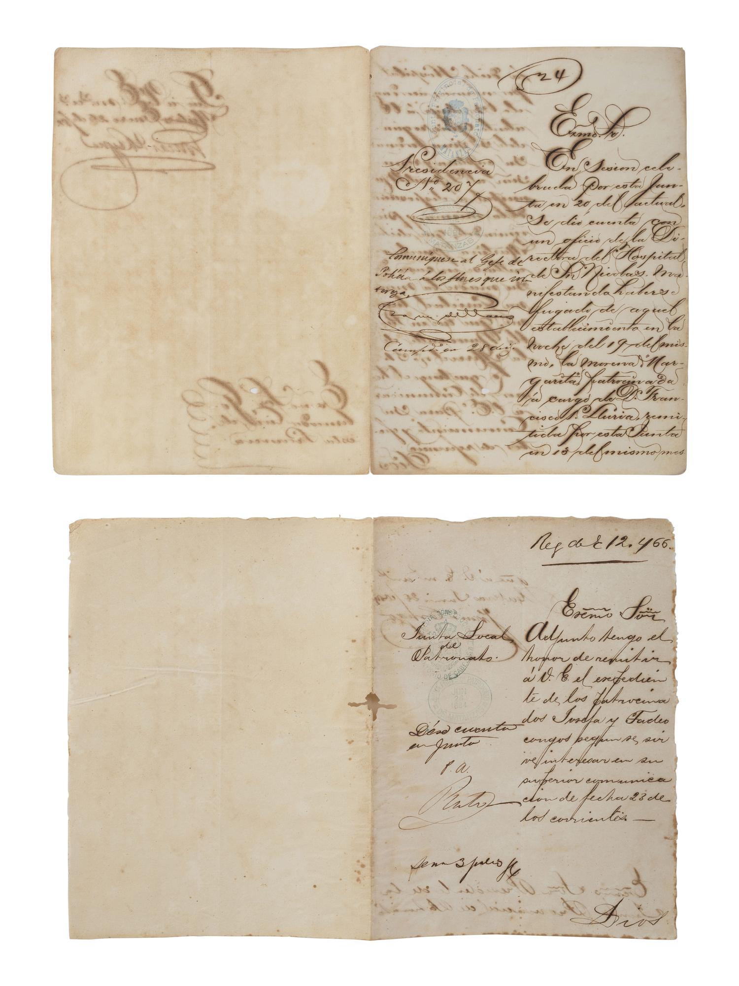 [ENSLAVEMENT & ABOLITION]. A group of 29 assorted Cuban documents, some involving enslaved persons.