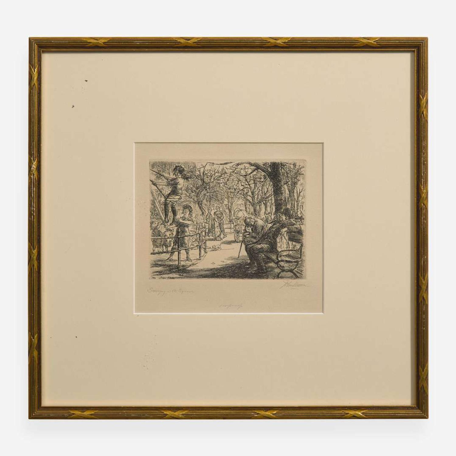 John French Sloan (American, 1871-1951) A Group of Four Etchings