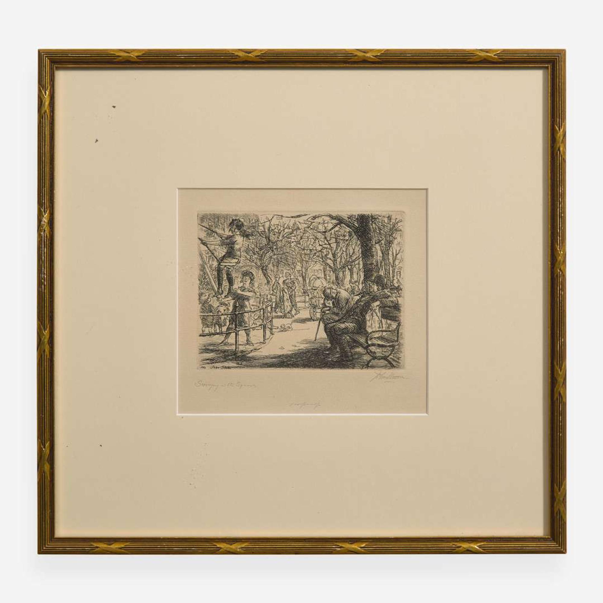 John French Sloan (American, 1871-1951) A Group of Four Etchings