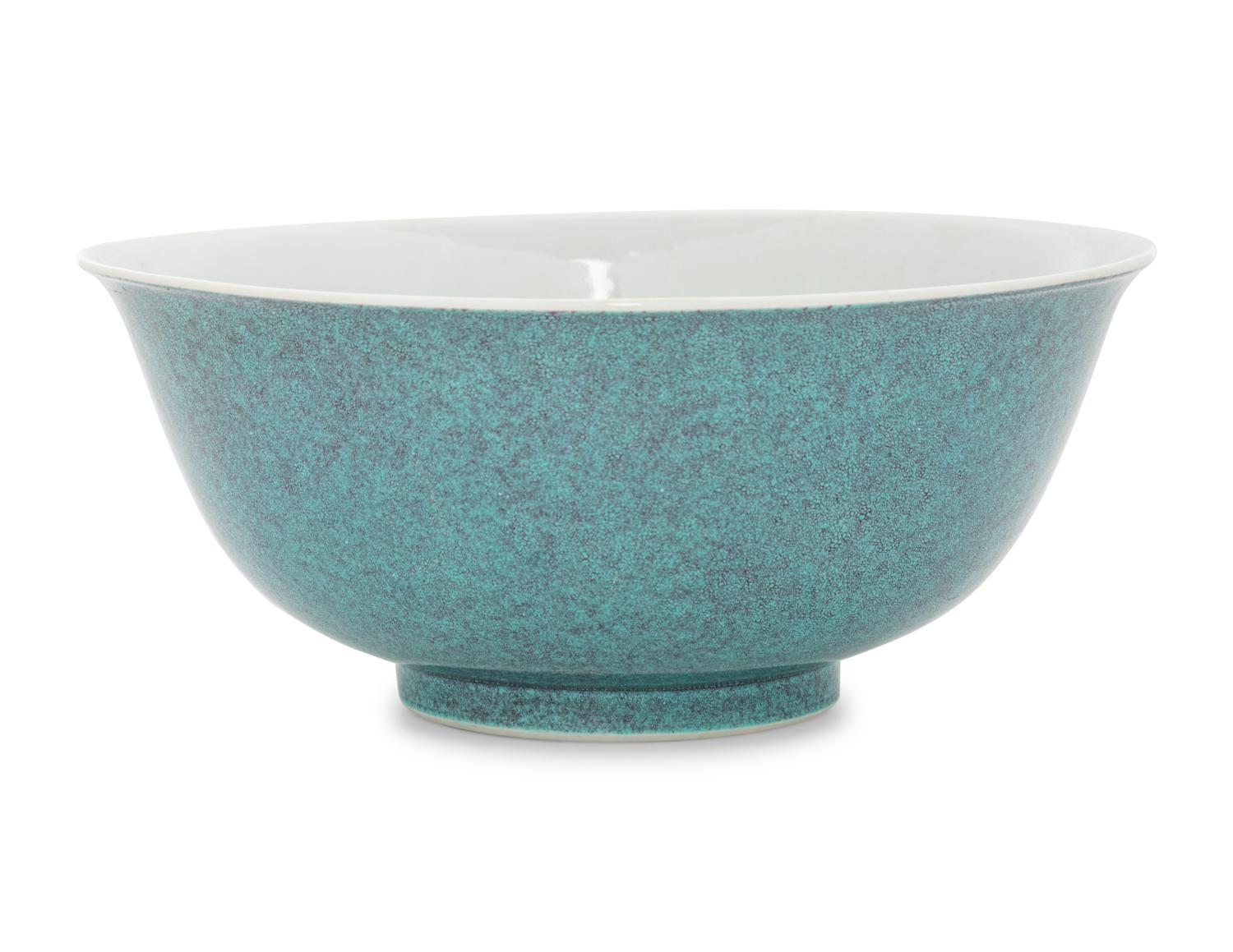 A Rare Robin's Egg Glazed Porcelain Bowl
