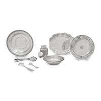 An Assembled Group of Silver Table Articles