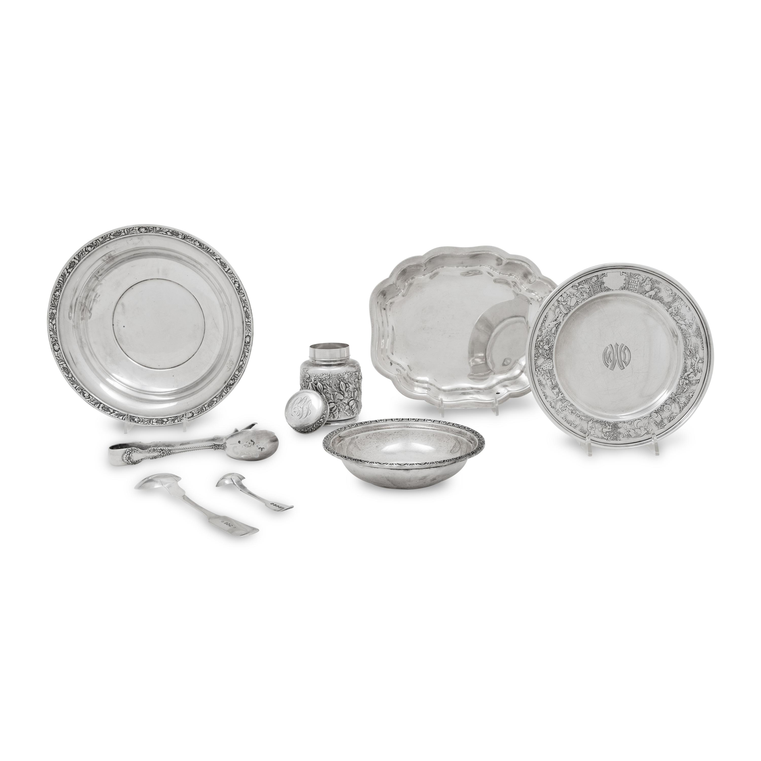 An Assembled Group of Silver Table Articles