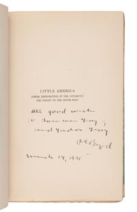 BYRD, Richard Evelyn (1888-1957). Little America. New York and London: The Knickerbocker Press, G. P. Putnam's Sons, 1930.