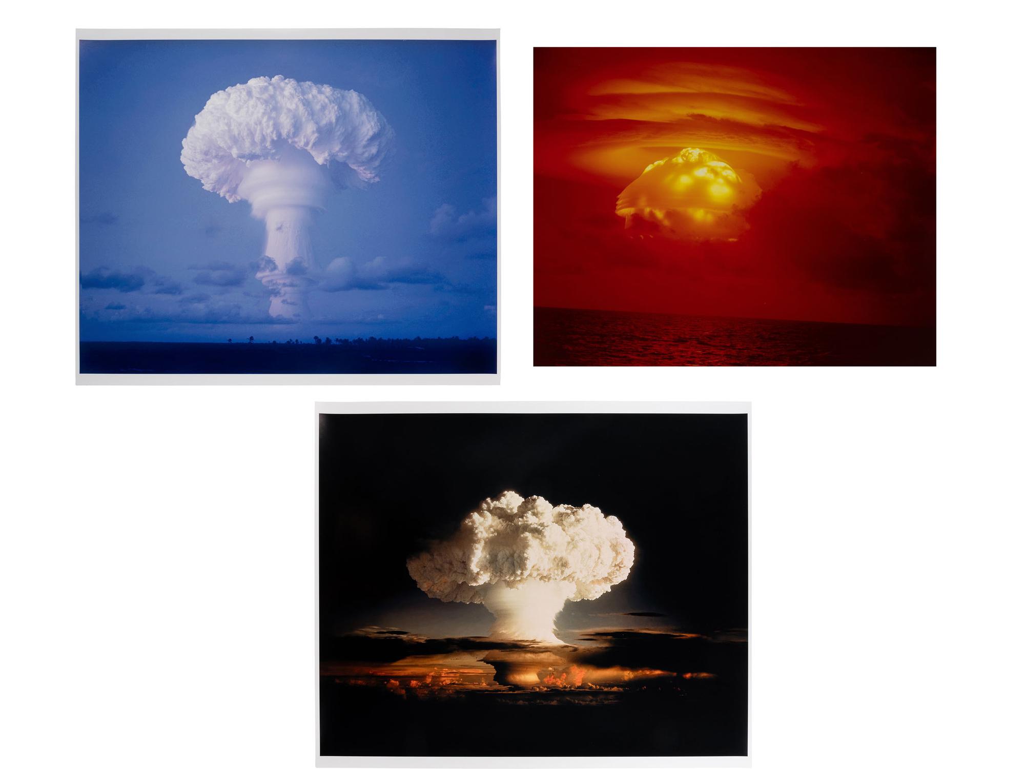 [NUCLEAR TESTS] 3 photos documenting tests from Operations Ivy, Castle, and Dominick, 1952-1962.