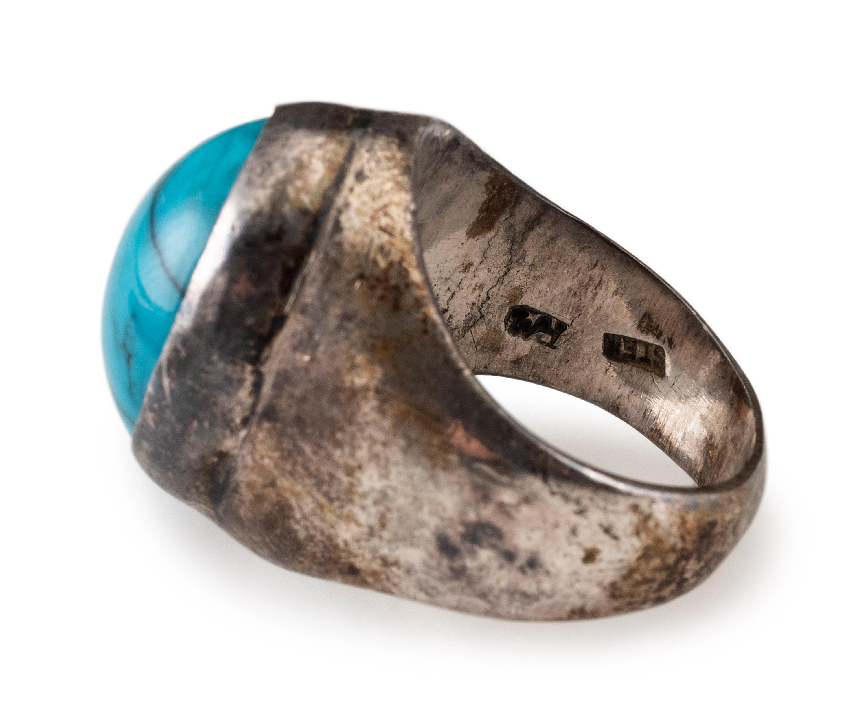 Navajo Silver and Turquoise Ring