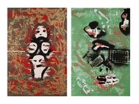 Gluttony and Envy (a pair of prints from The Seven Deadly Sins )