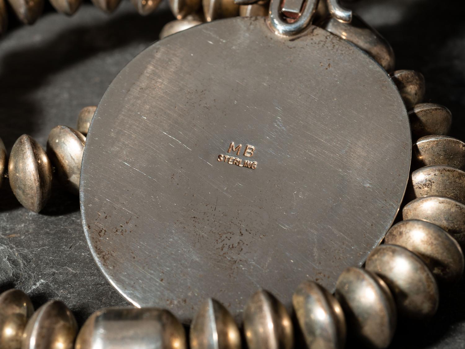 Sterling Silver and Coral Necklace