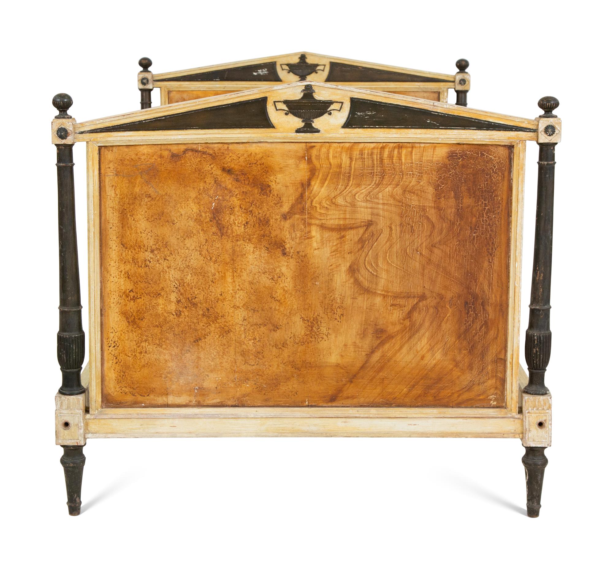 An Italian Directoire Painted Daybed