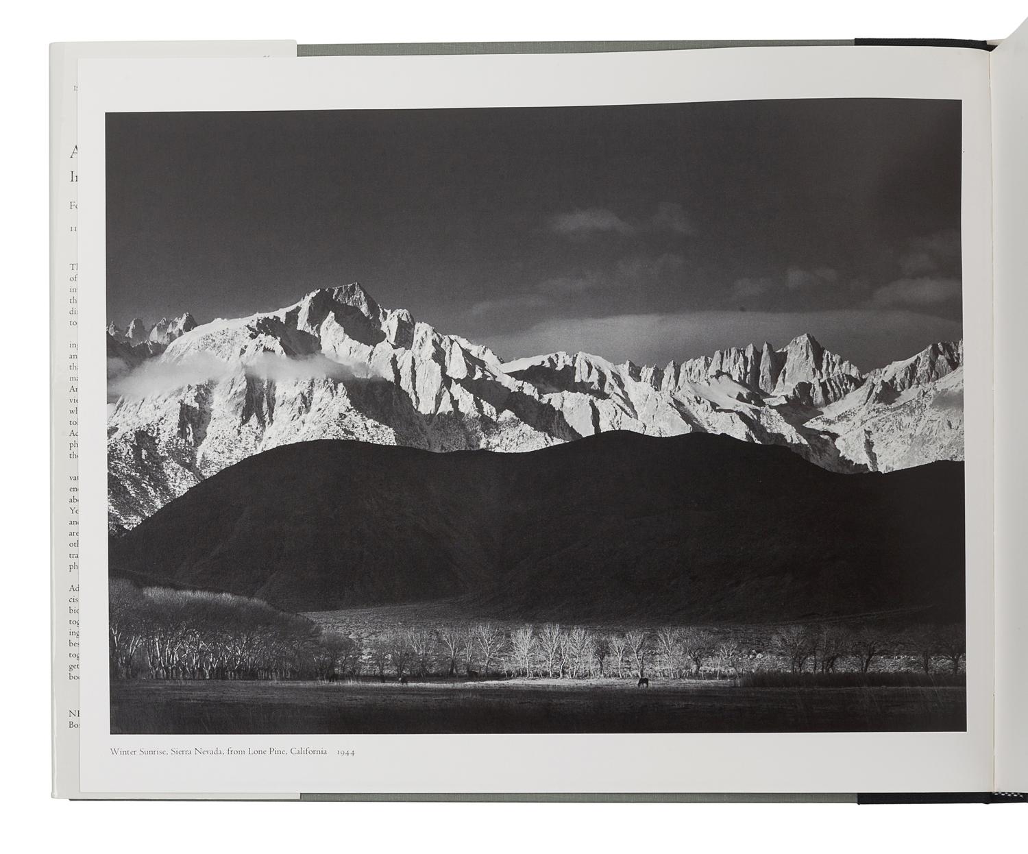 [FINE PRESS & LIVRE D'ARTISTE]. -- ADAMS, Ansel (1902-1984). Images 1923-1974. Boston: New York Graphic Society, 1974.