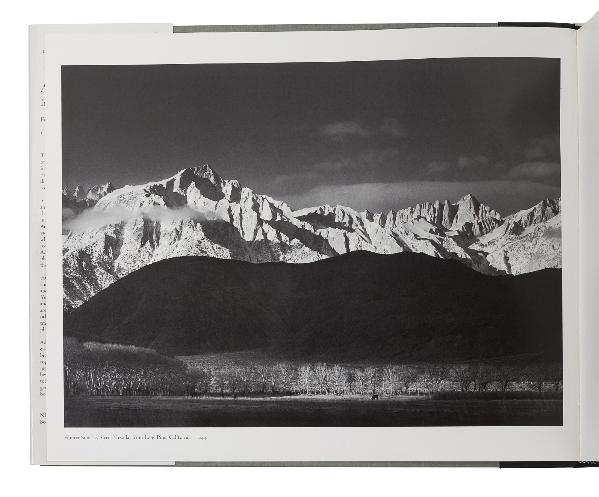 [FINE PRESS & LIVRE D'ARTISTE]. -- ADAMS, Ansel (1902-1984). Images 1923-1974. Boston: New York Graphic Society, 1974.