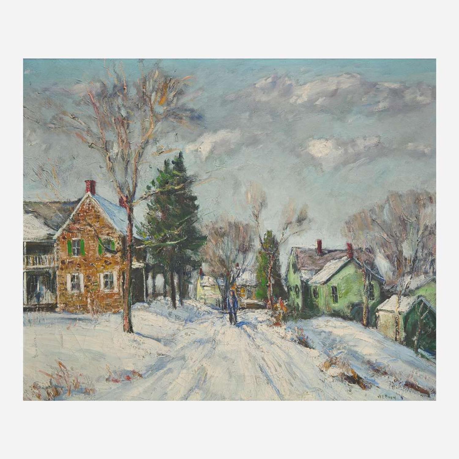 Walter Emerson Baum (American, 1884–1956) Farmhouses, Thatcher, PA
