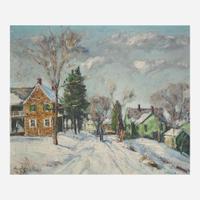 Walter Emerson Baum (American, 1884–1956) Farmhouses, Thatcher, PA