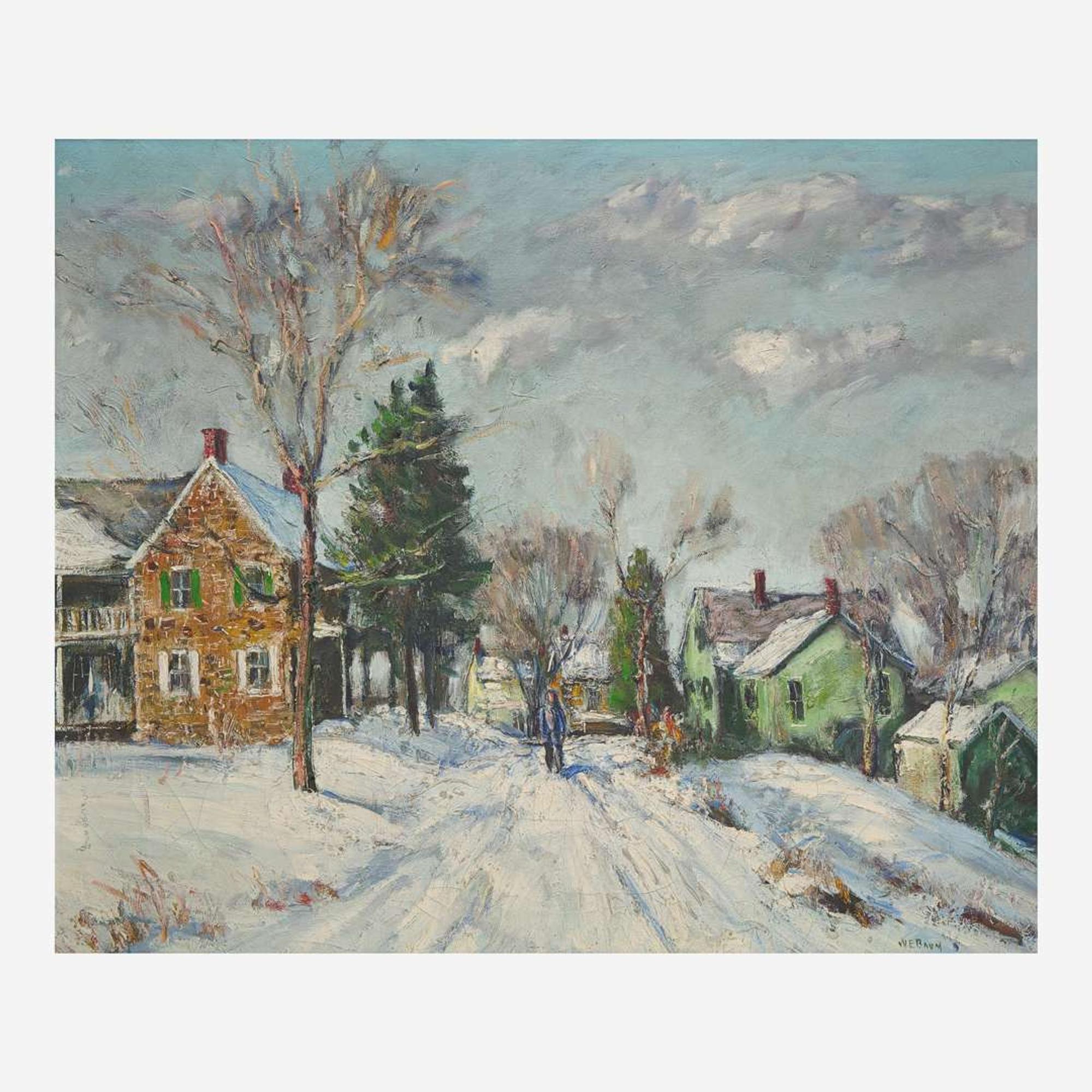Walter Emerson Baum (American, 1884–1956) Farmhouses, Thatcher, PA