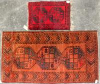 Two Bokhara Rugs Longer 6 feet 7 inches x 3 feet 9 inches.