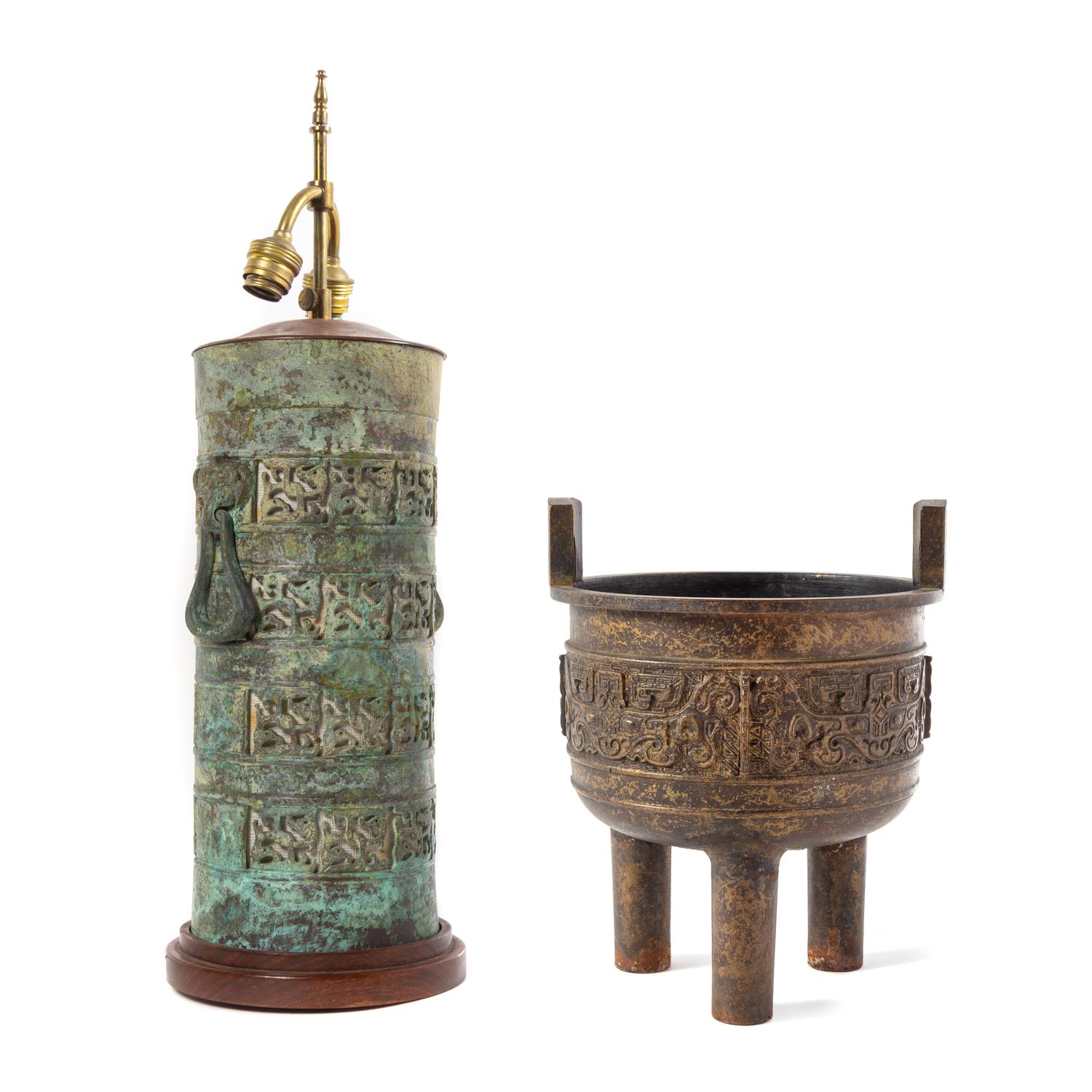 Two Chinese Bronze Vessels