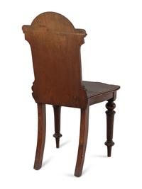 An English Mahogany Hall Chair