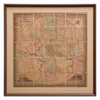 [Philadelphia] Sidney, James Charles, and Augustus Kollner. Map of the Circuit of Ten Miles Around the City of Philadelphia...