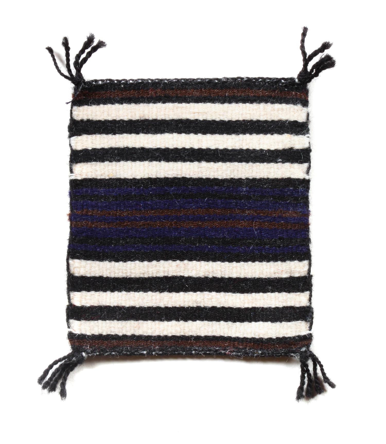 Herman Brown (Navajo, 20th Century), Three Miniature Weavings Largest: 5 3/4 x 4 1/2 inches