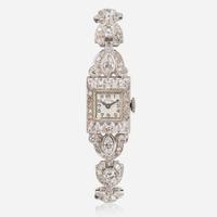 A Platinum and Diamond Hamilton Ladies Watch Art Deco, c.1920