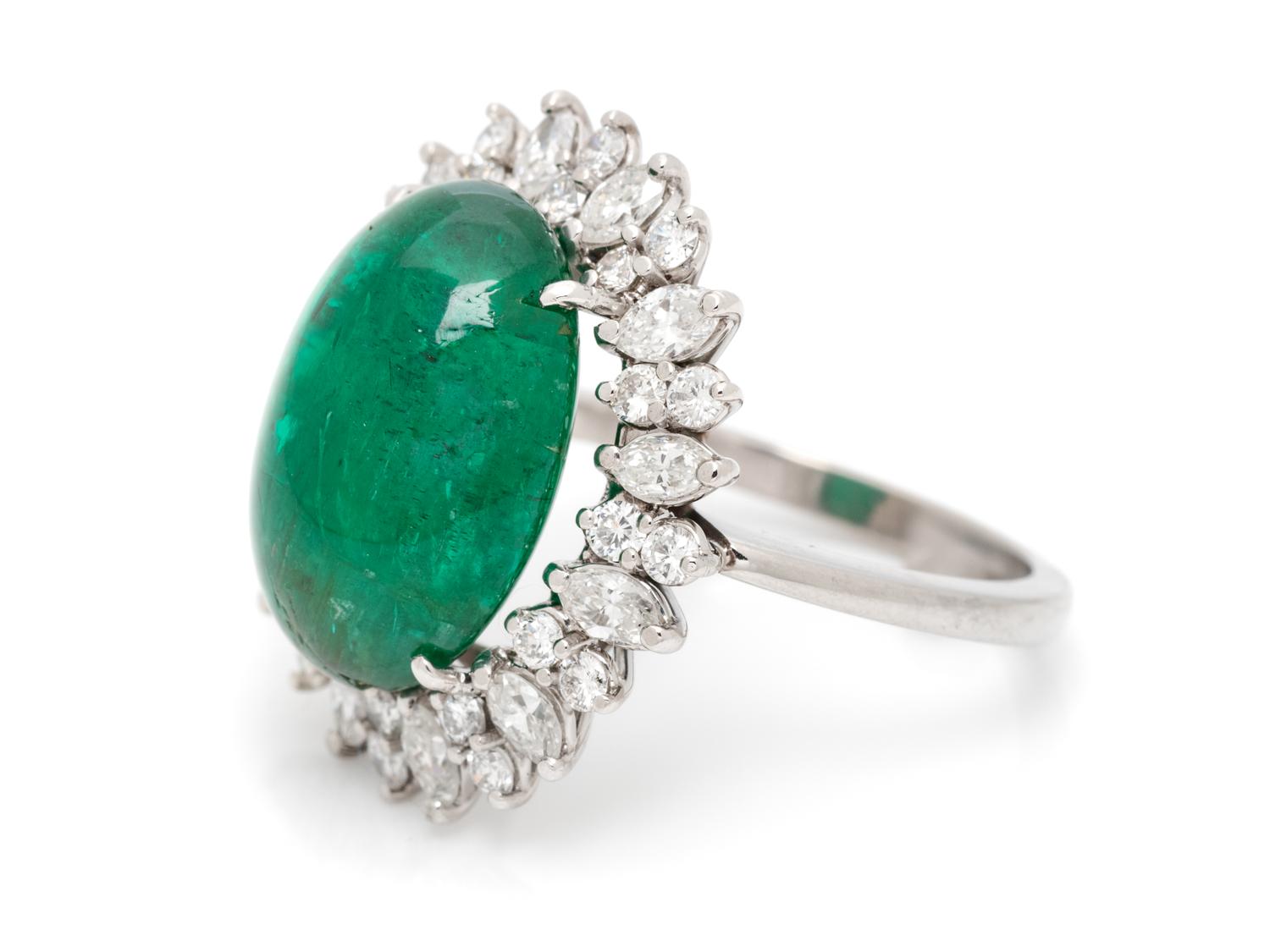 EMERALD AND DIAMOND RING