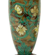 A Pair of Doulton Lambeth Stoneware Vases