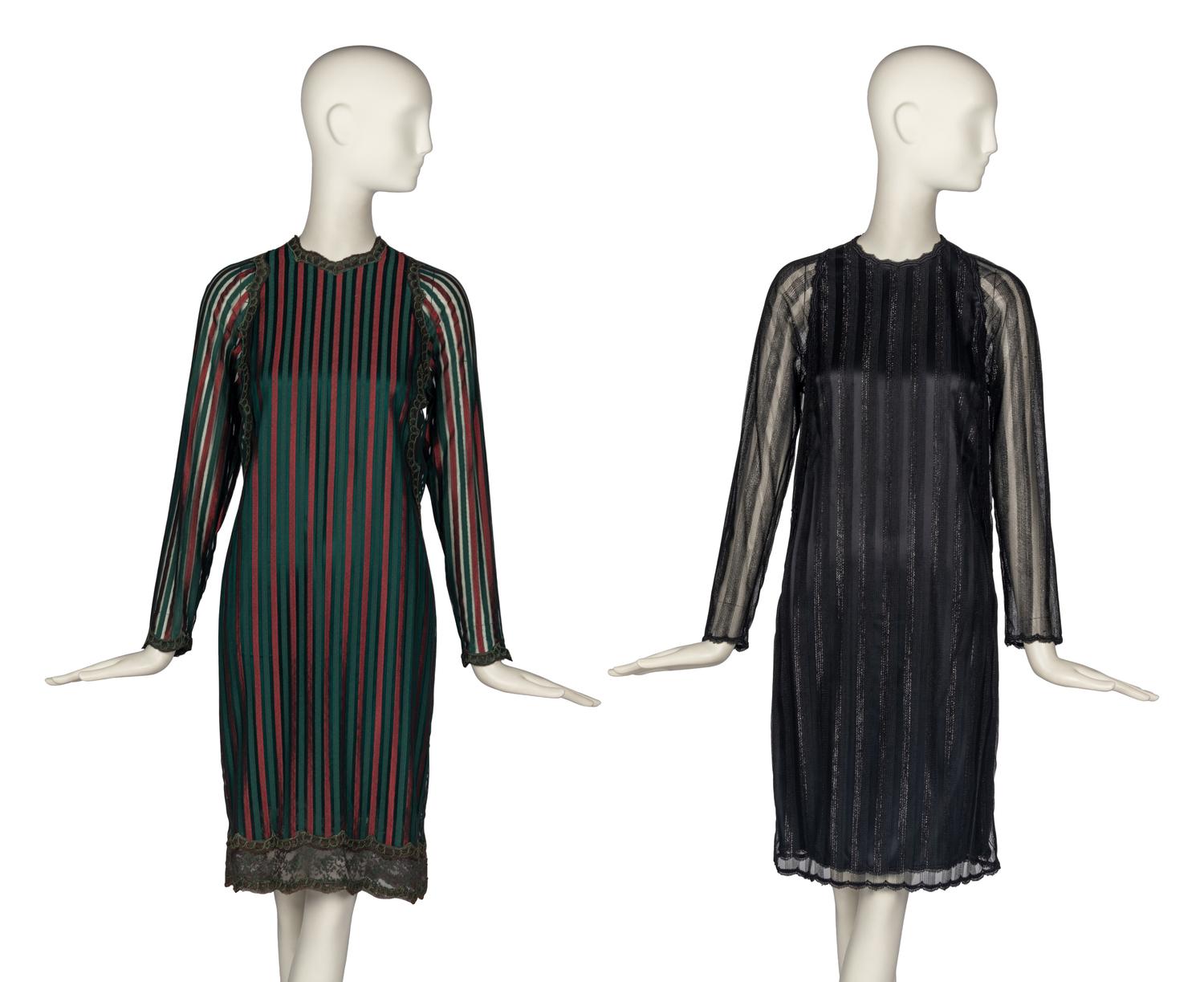 Two Velvet Jackets and Two Dresses by Geoffrey Beene