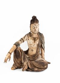 A Chinese Polychromed Figure of Guanyin — 19TH CENTURY