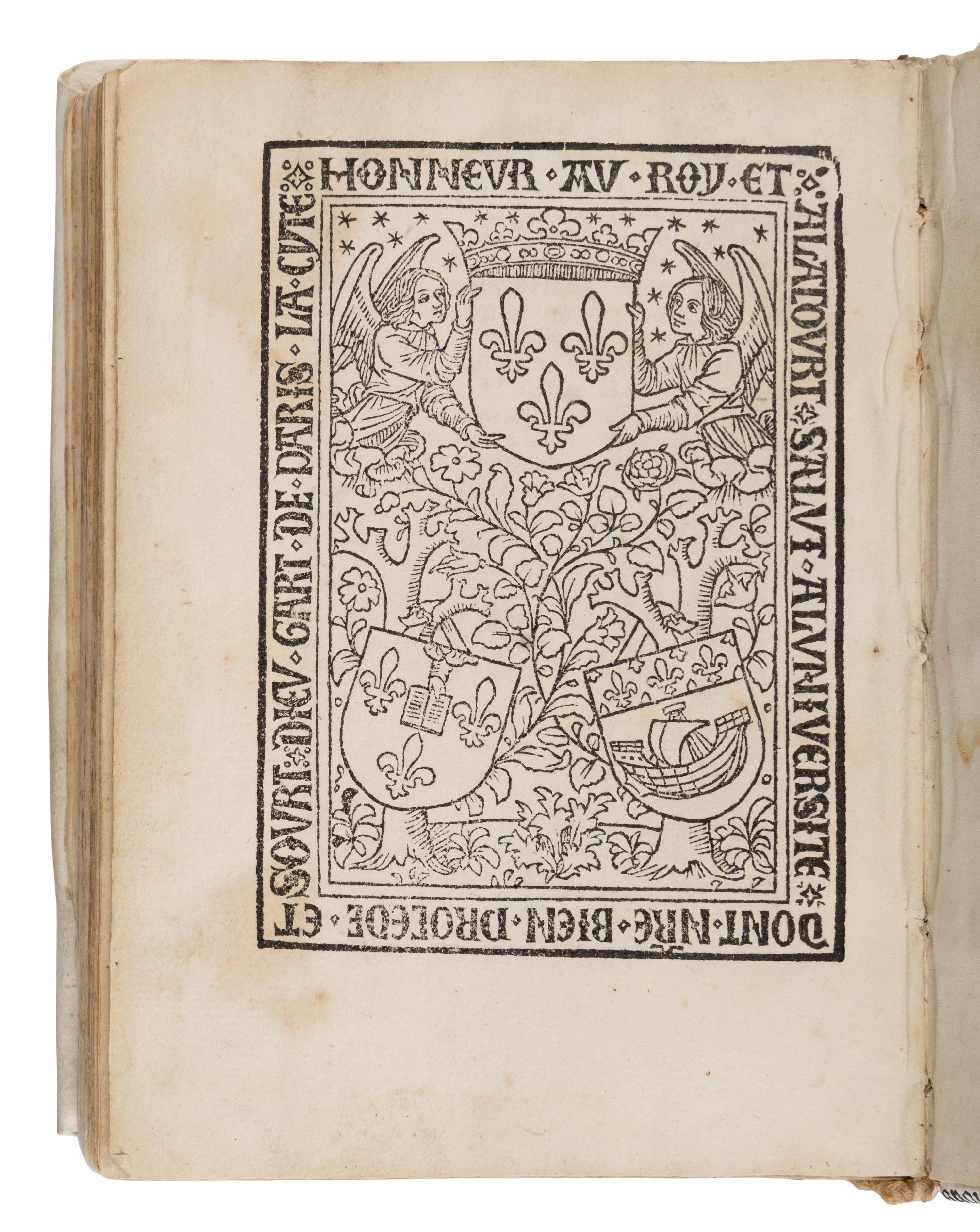 Guillermus Alvernus, Bishop of Paris (1180-1249). Rhetorica divina . Paris: Andre Bocard for Jean Petit, 16 May 1500.