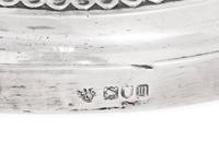 A Pair of Silver Three-Light Candelabra