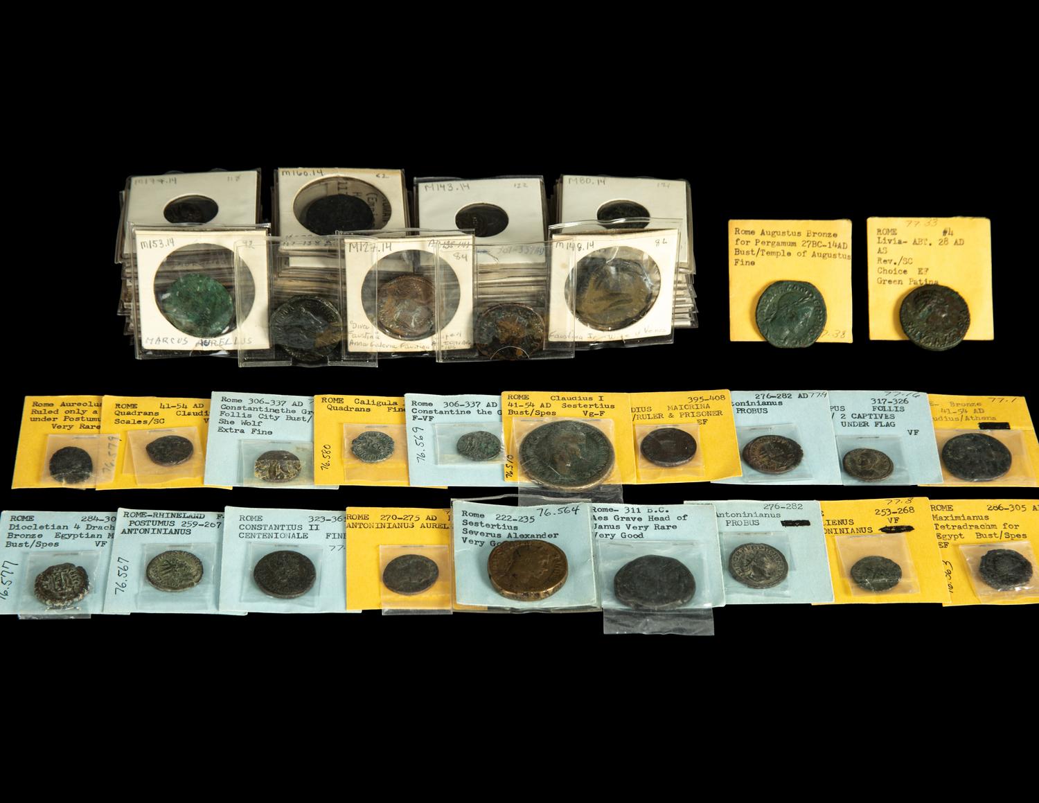 [ANCIENT] A Large Collection of Roman Bronze Coins (4th Century BCE-3rd Century CE)