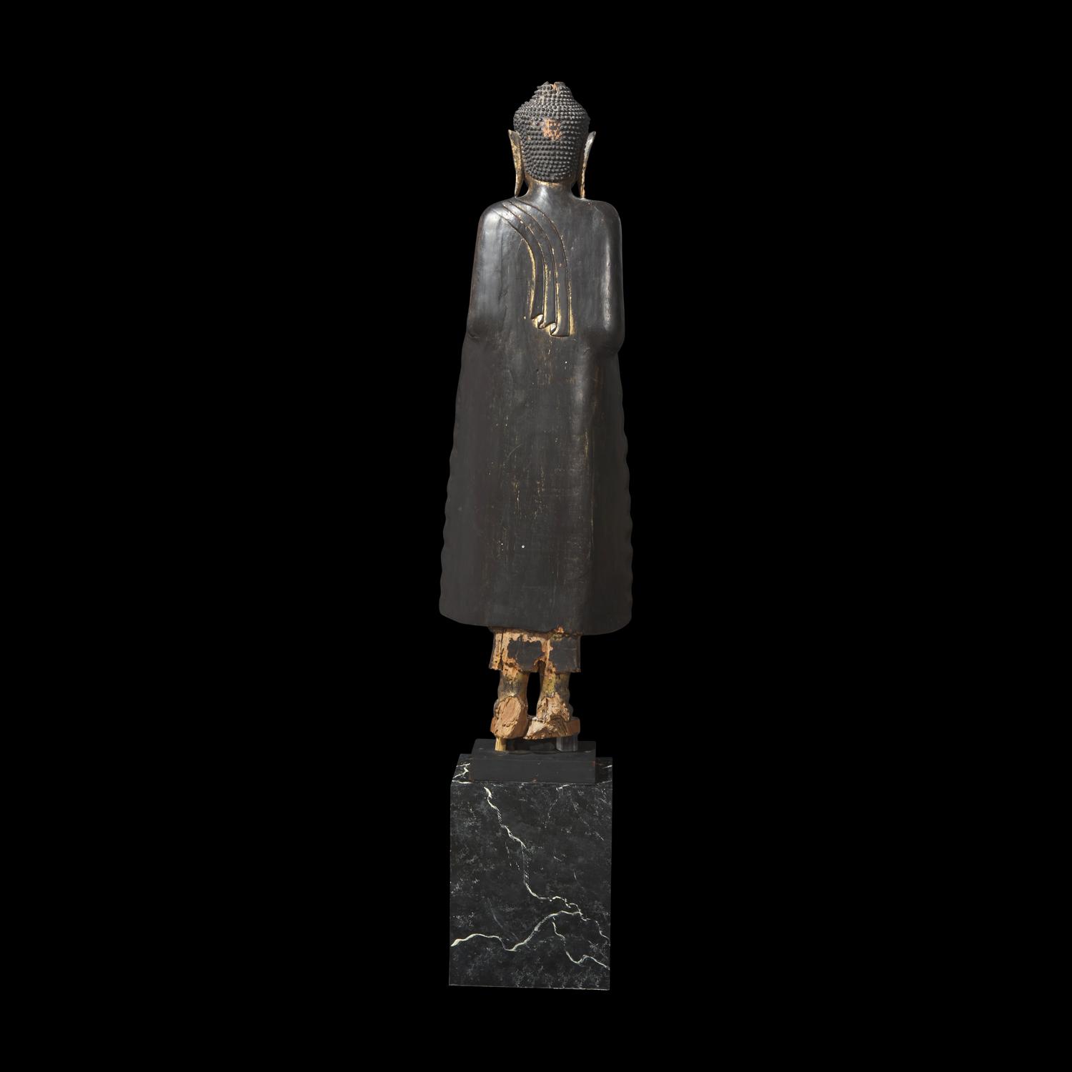 A Lacquered Figure of a Buddha, Northern Thai or Burmese
