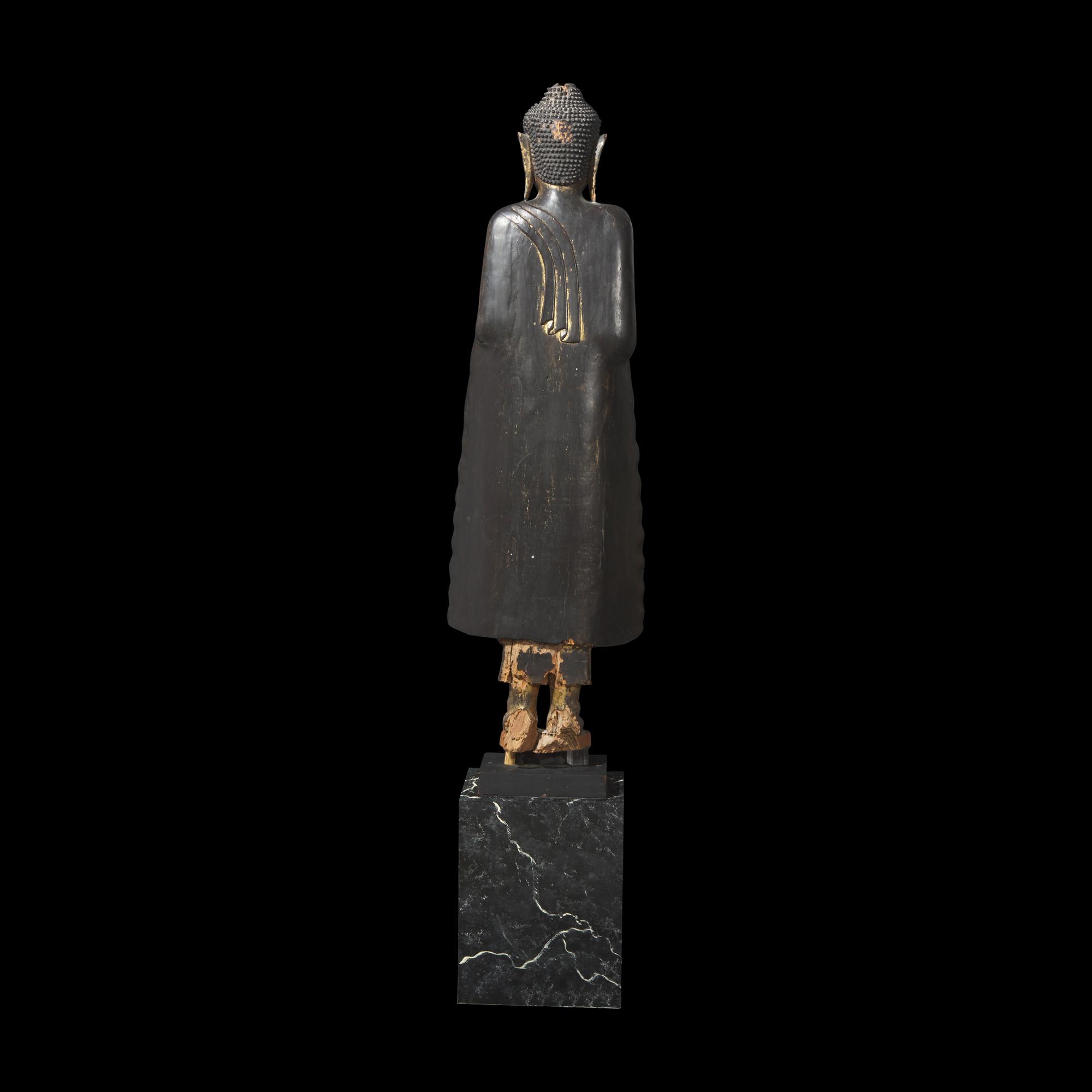A Lacquered Figure of a Buddha, Northern Thai or Burmese