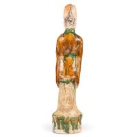 A Chinese Sancai Statue of an Official