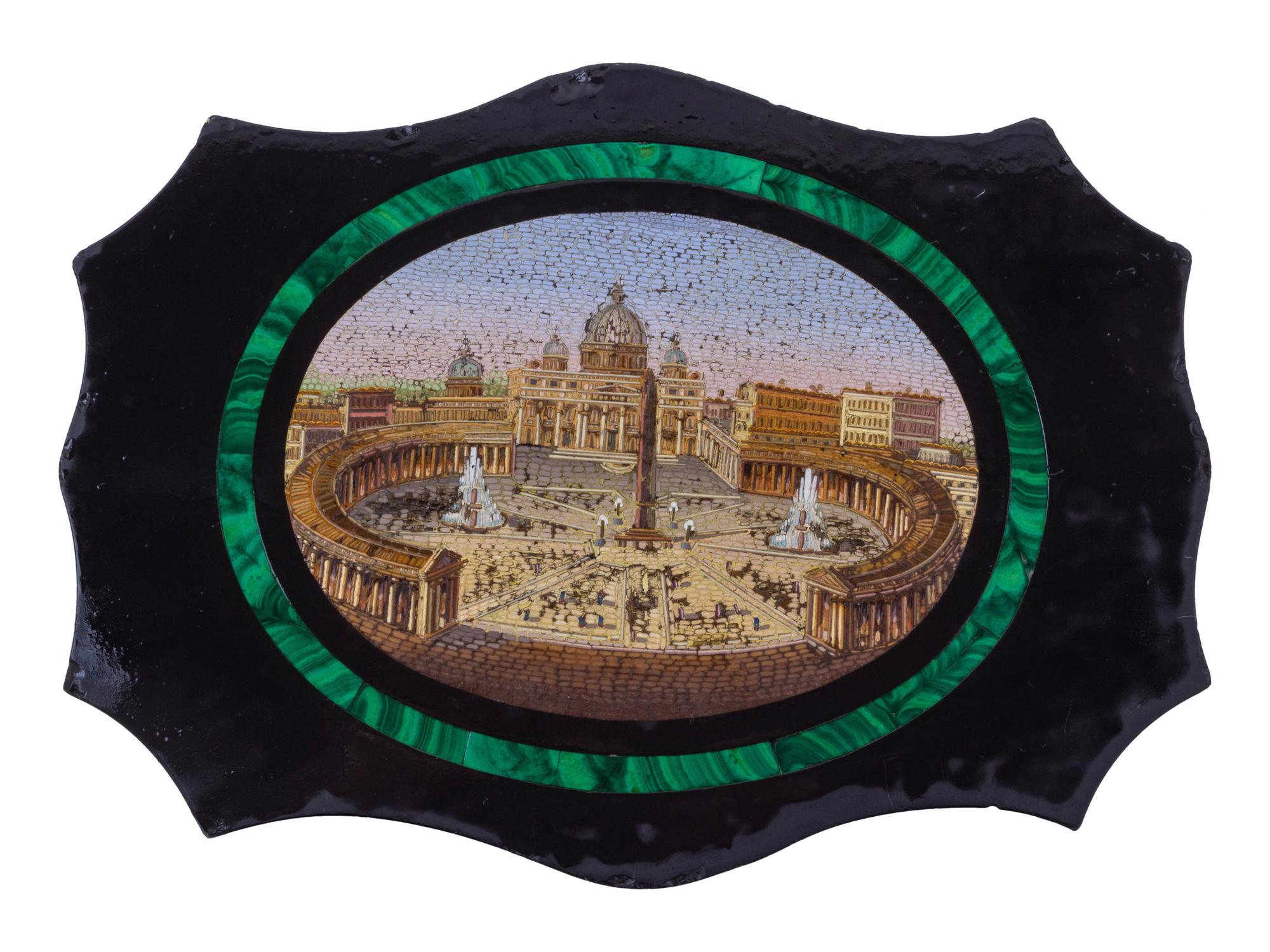 A Continental Micromosaic Plaque