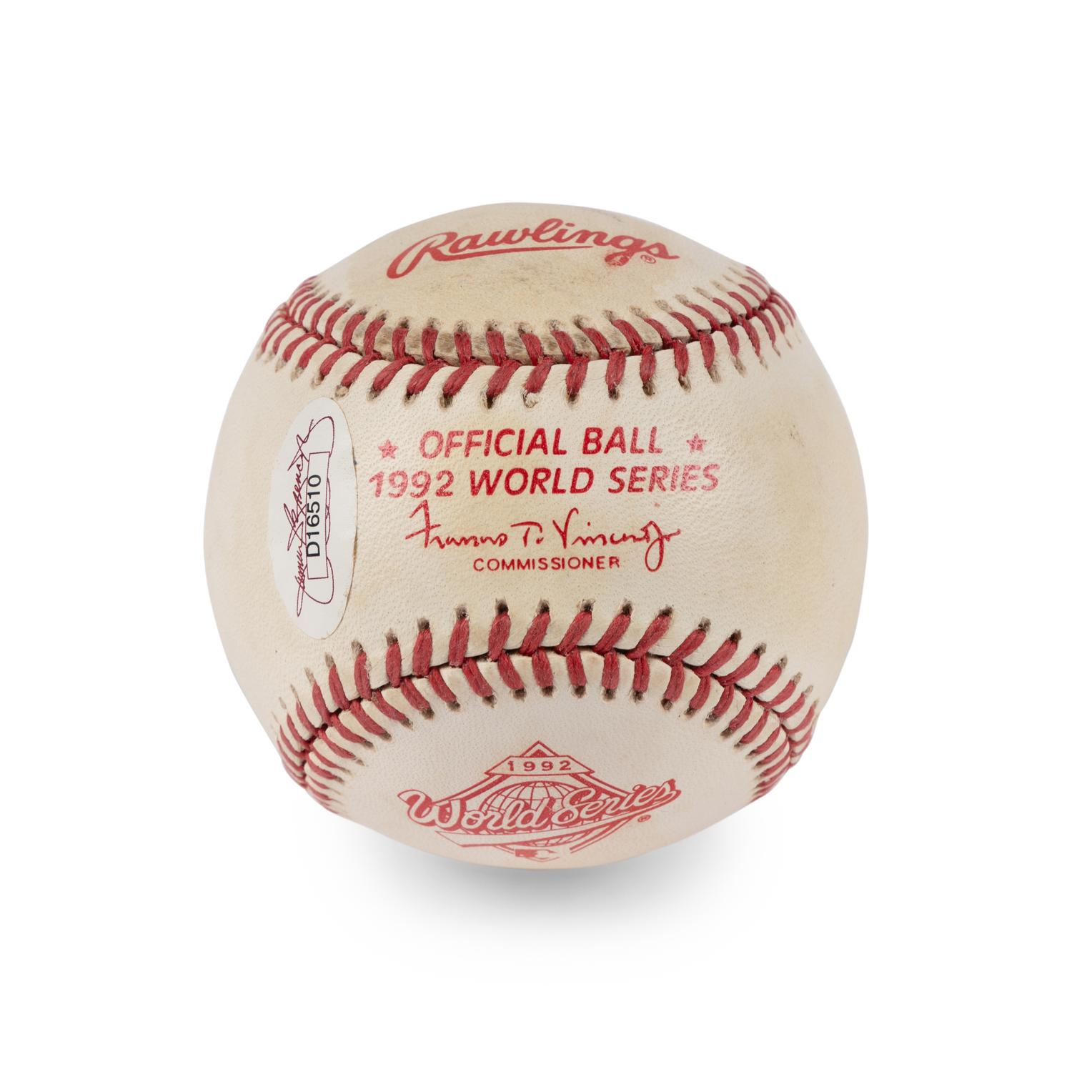 A Deion Sanders Vintage Signed Autograph Baseball (JSA Sticker)