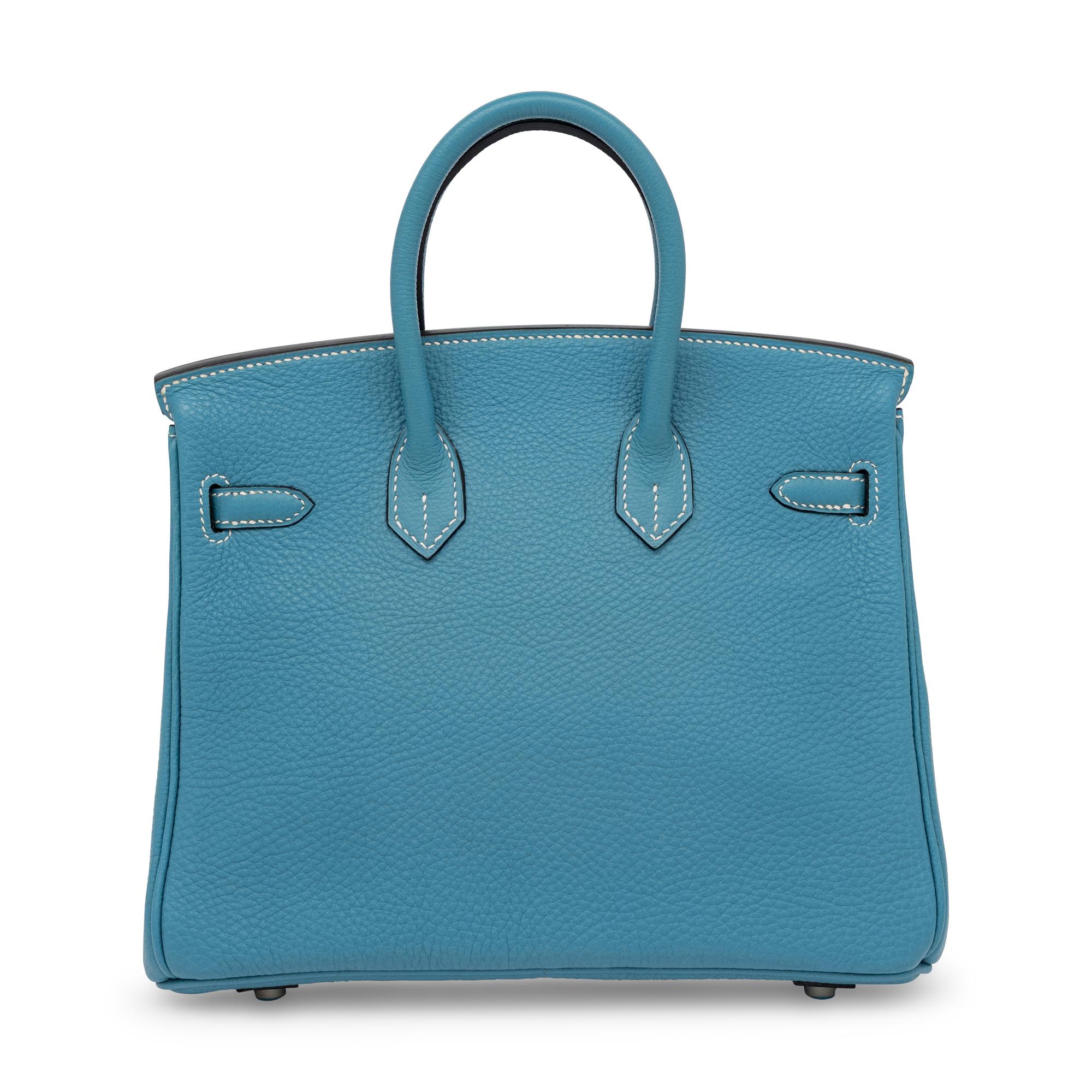 Hermès, Birkin 25 in Bleu Jean Togo