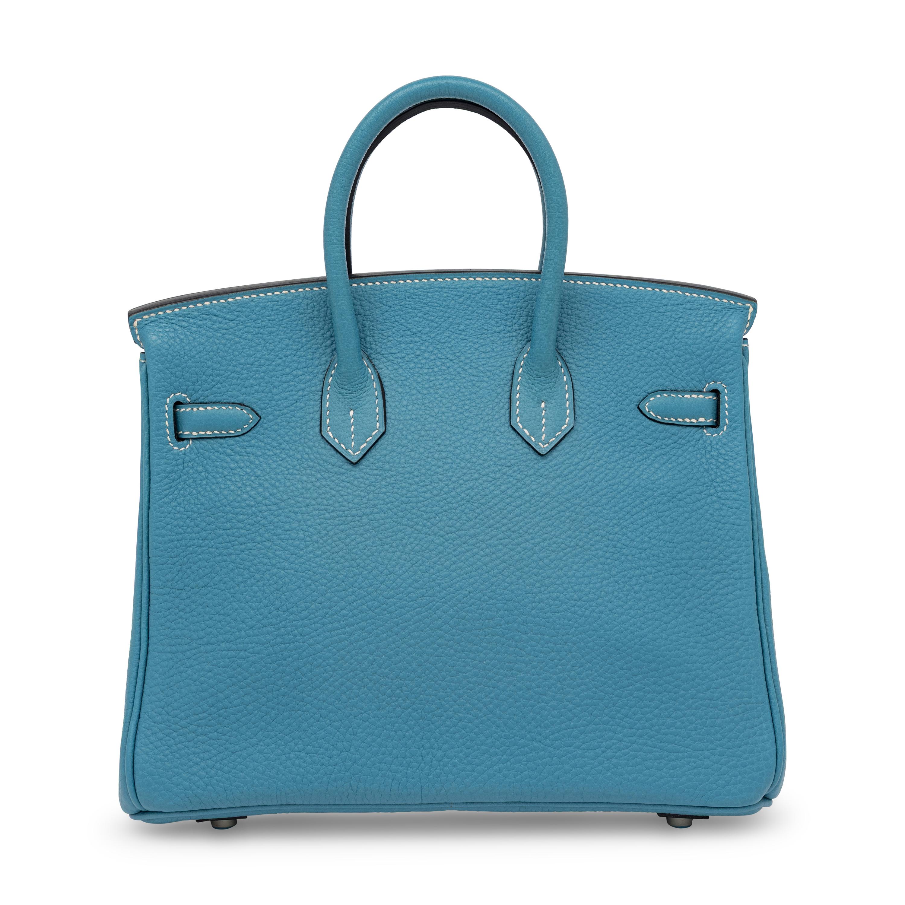 Hermès, Birkin 25 in Bleu Jean Togo