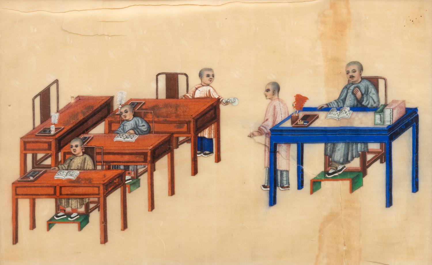 A Group of Twelve Chinese Export Pith Paintings