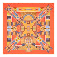 Hermès, Three Printed Silk Scarves 90