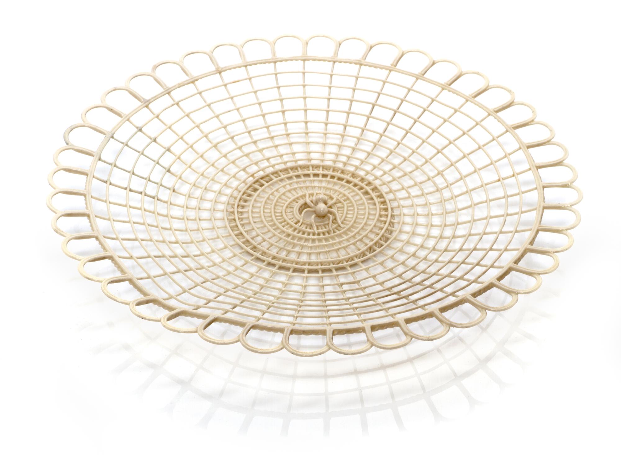 A Belleek Porcelain Plate, 1890-1920, Diameter 10 inches. — 1890-1920,