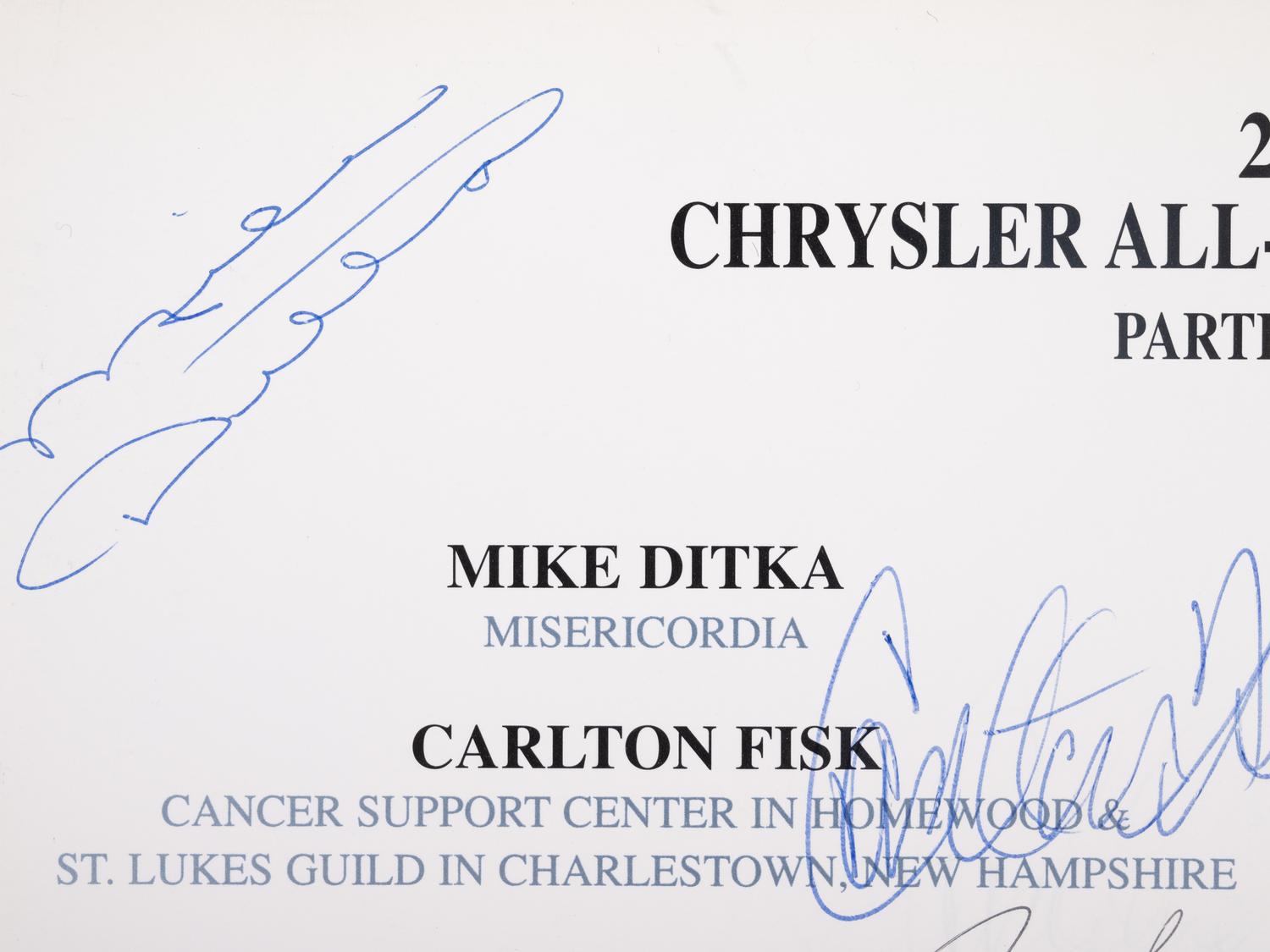 A 2004 Chrysler Golf Shootout Multi Signed Autograph Invitation Including Michael Jordan (Beckett Authentication Services Letter BAS Certified),