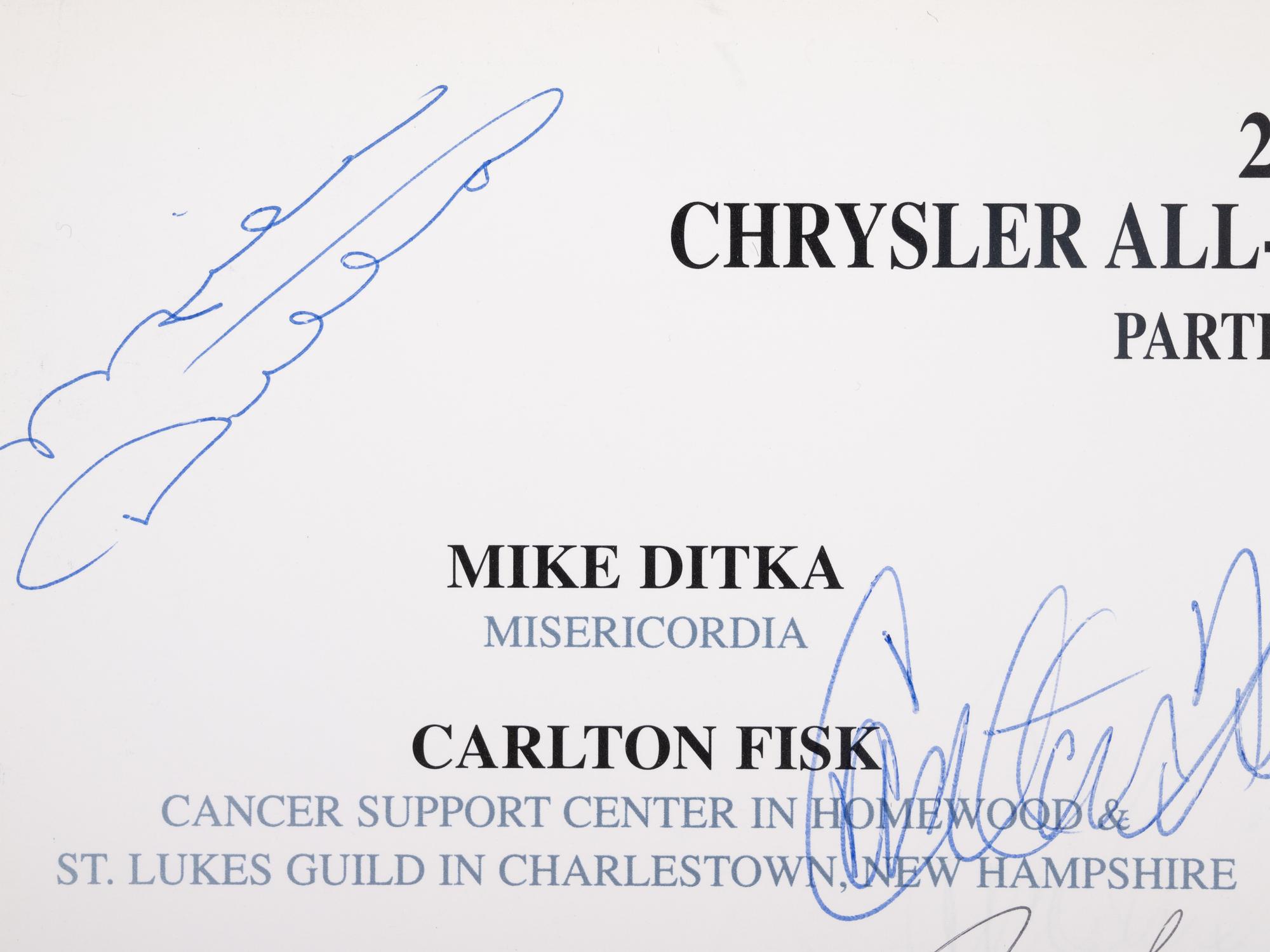 A 2004 Chrysler Golf Shootout Multi Signed Autograph Invitation Including Michael Jordan (Beckett Authentication Services Letter BAS Certified),