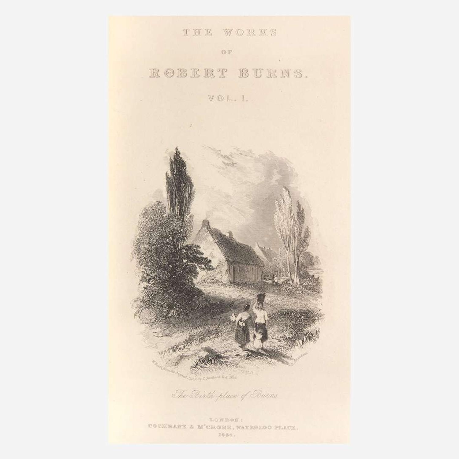 [Fine Bindings] [Worsfold] Burns, Robert The Works of Robert Burns; With His Life, by Allan Cunningham