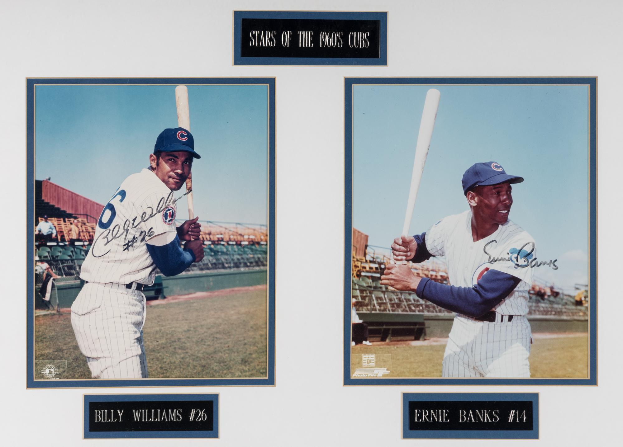 A 1969 Chicago Cubs Signed Autograph Hall of Fame Display,