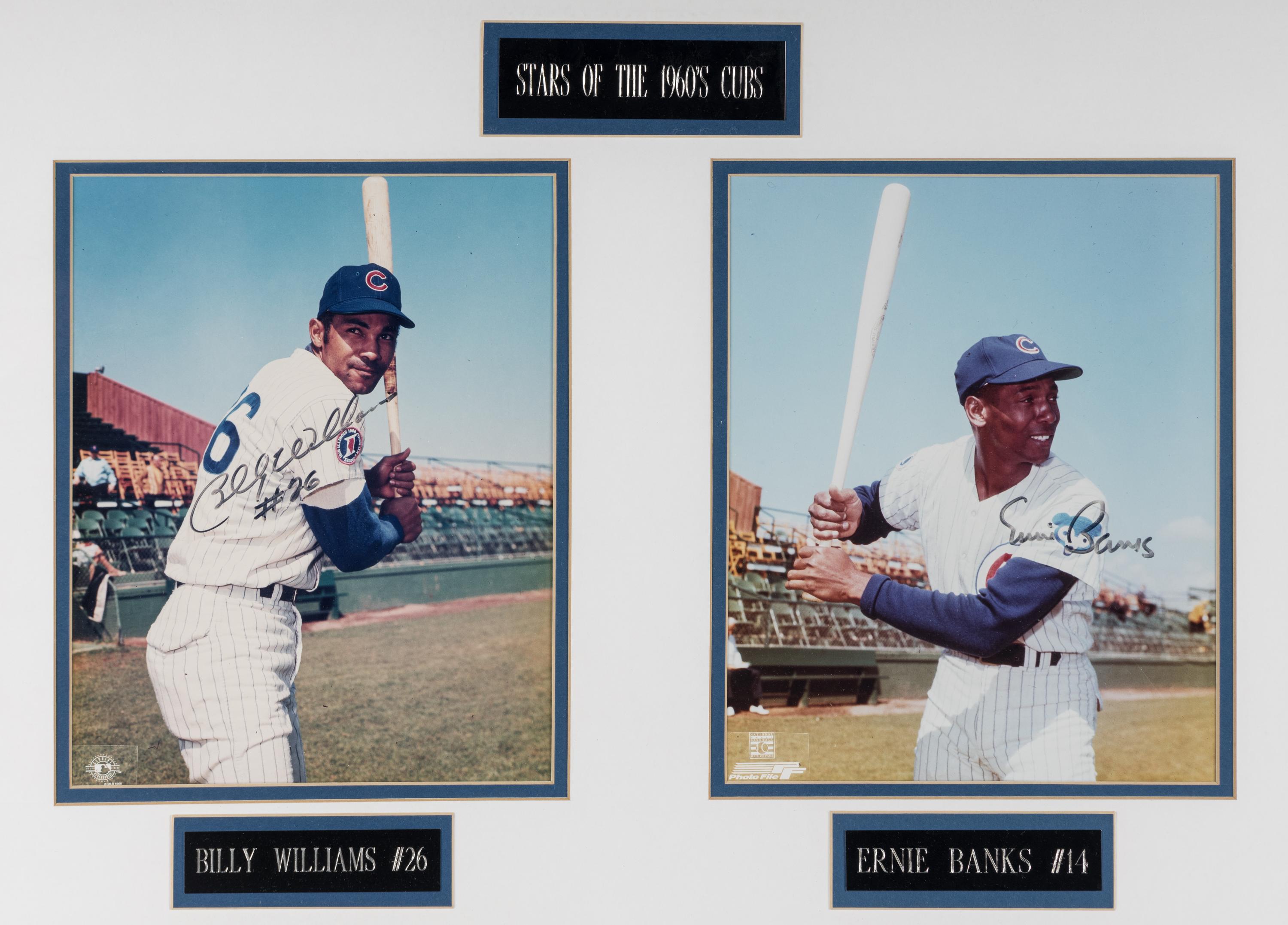 A 1969 Chicago Cubs Signed Autograph Hall of Fame Display,