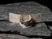 Tufa Cast Silver Ring