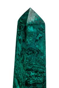 A Pair of Large Malachite Obelisks