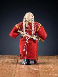 Sioux Beaded Hide Doll